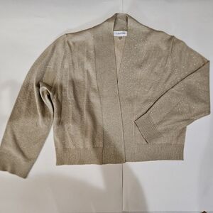 Calvin Klein Women's Gold Sweater Cardigan